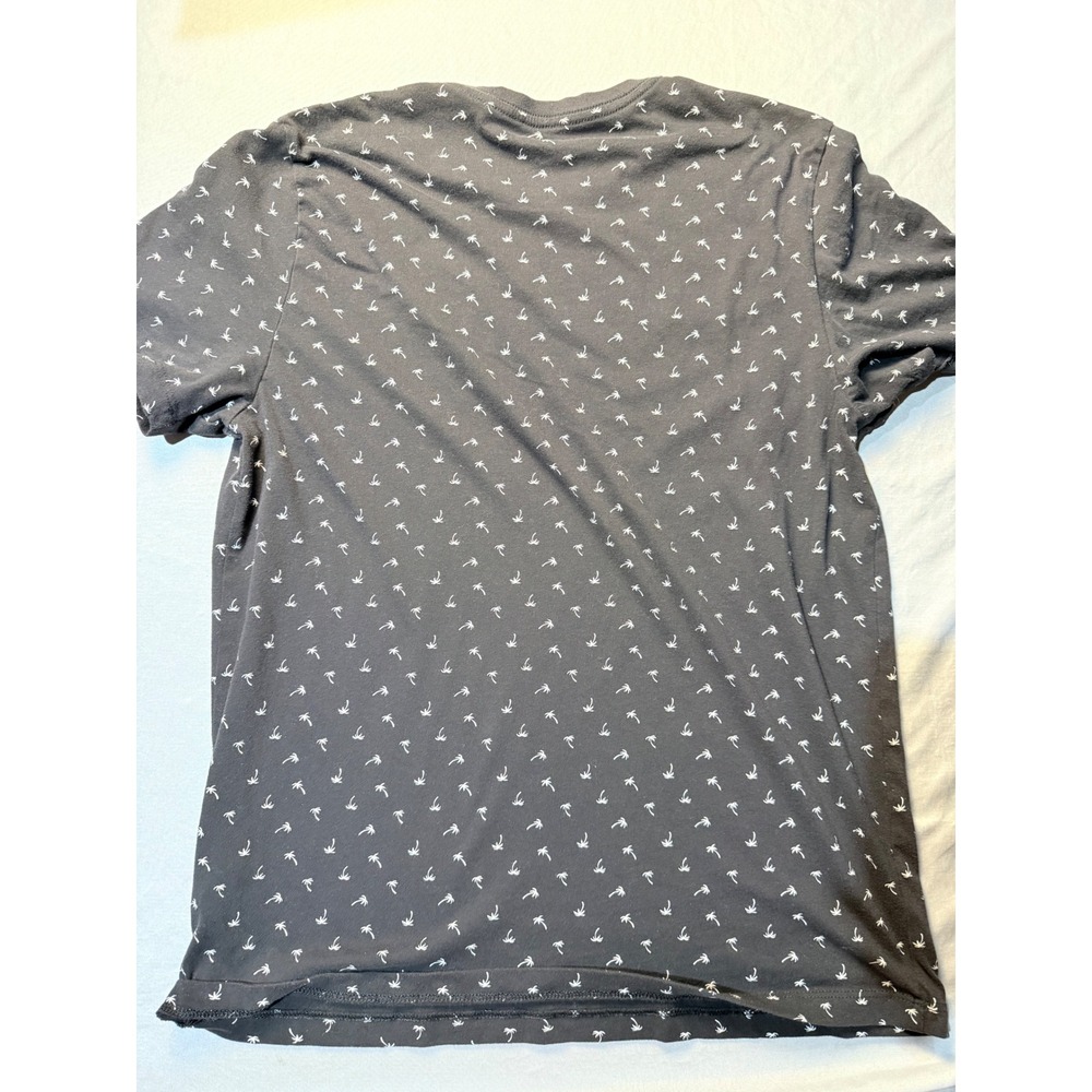 Old Navy Mens Soft-Washed Palm Tree Print T-Shirt Charcoal Gray Medium Short Sle - Picture 4 of 4